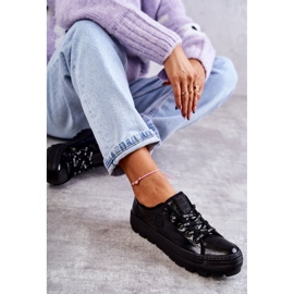 Fashionable Lacquered Sneakers Big Star KK274044 Black 2