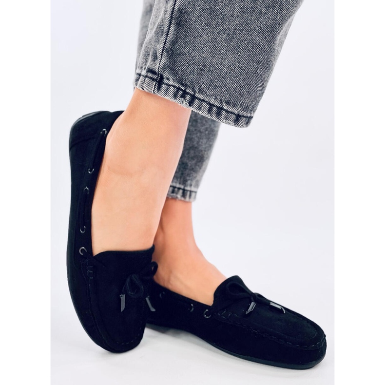 Wards Black suede moccasins 1