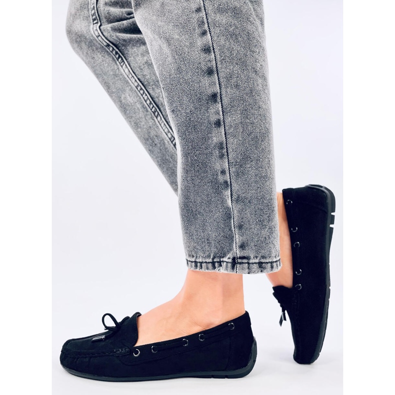 Wards Black suede moccasins 2