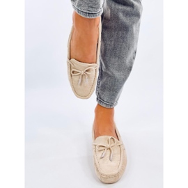 Wards Beige suede moccasins 1