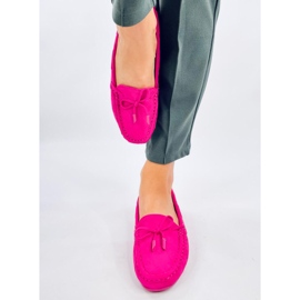 Wards Fuchsia suede moccasins pink 1