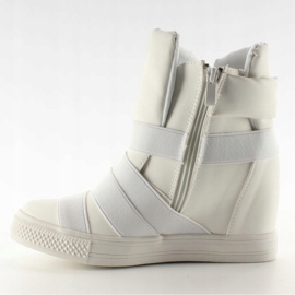 Sneakers with rubber stripes AF24 White 1