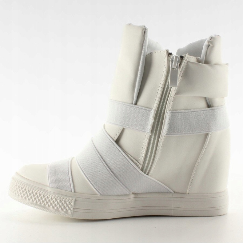 Sneakers with rubber stripes AF24 White 1