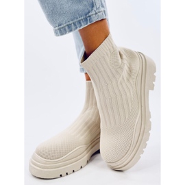 Socks high ankle Silva Beige 2