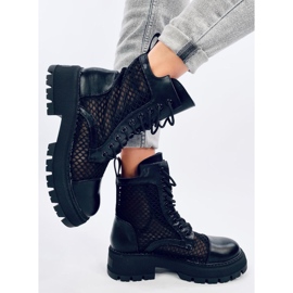 Ralston Nero openwork ankle boots black 1