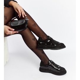 Goe NN2N4010 black sneakers with rhinestones 1