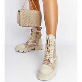 Beige transparent Waldeck boots 1