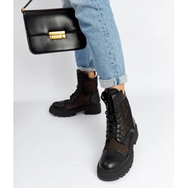 Black transparent Waldeck boots 1