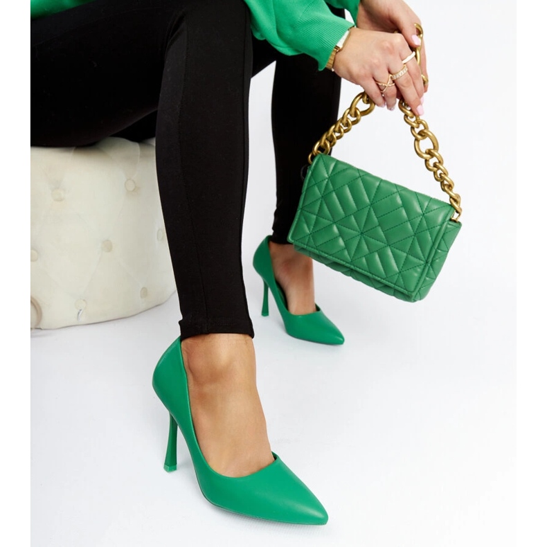 Green Rodney high heels 1