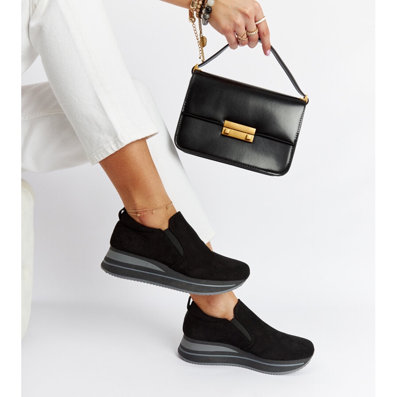 Black Cliffside platform sneakers 2