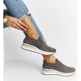 Gray Cliffside platform sneakers grey 1
