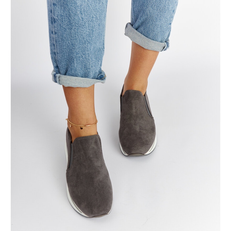 Gray Cliffside platform sneakers grey 2