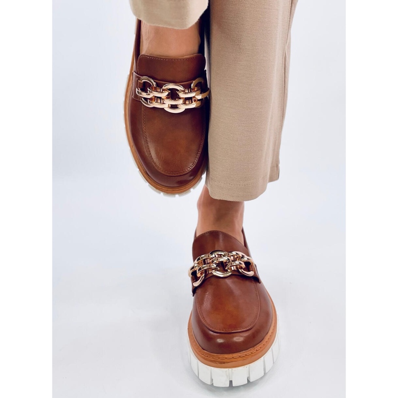 Platform loafers from Catz Camel brown 1