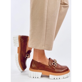 Platform loafers from Catz Camel brown 2