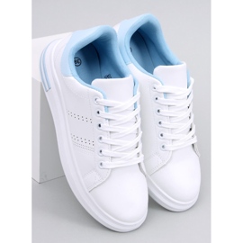 Maes Blue wedge sneakers white 1