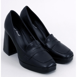 High heel loafers from Entee Black 1