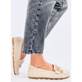 Leif Beige women's loafers 2