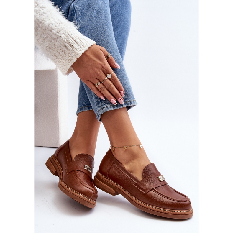 Zazoo 20165 Women's Leather Moccasins, Brown 1 Zazoo 20165 Women's Leather Moccasins, Brown 1