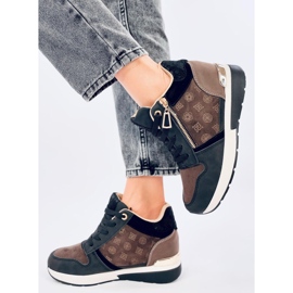 Telts Black wedge sneakers 2