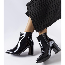 Black patent ankle boots from Usinaya 1