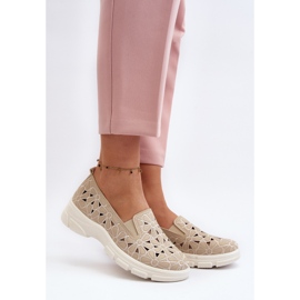Beige Emilei Women's Openwork Shoes 2 Beige Emilei Women's Openwork Shoes 2