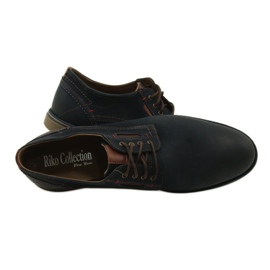 Riko shoes men's leather shoes 804 navy blue 4 Riko shoes men's leather shoes 804 navy blue 4