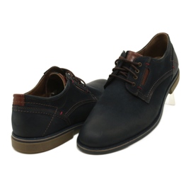 Riko shoes men's leather shoes 804 navy blue 3 Riko shoes men's leather shoes 804 navy blue 3