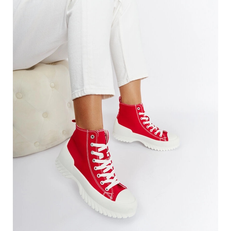 Red Ronchis high-top sneakers 1