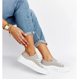 Gray Blais platform sneakers grey 1