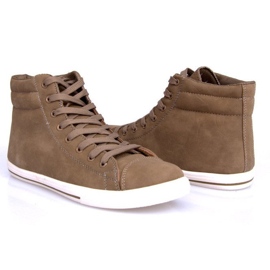 Style 738 Camel High Sneakers brown 1