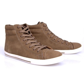 Style 738 Camel High Sneakers brown 2