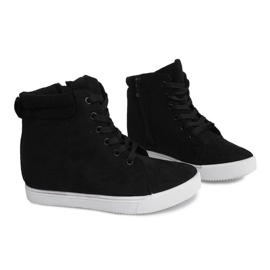 Wedge Sneakers TL089 Black 1