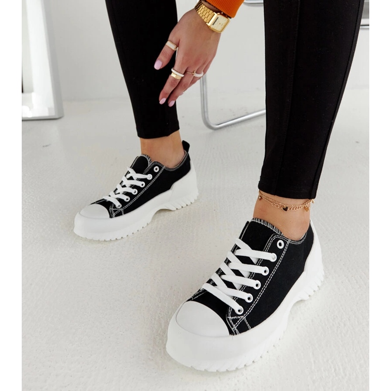 Black Monteleone platform sneakers 2