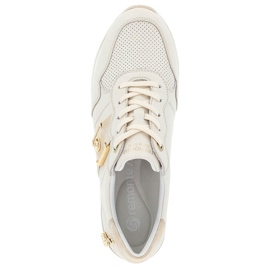 Leather sports shoes, women's sneakers, beige Remonte D1322-60 1 Leather sports shoes, women's sneakers, beige Remonte D1322-60 1