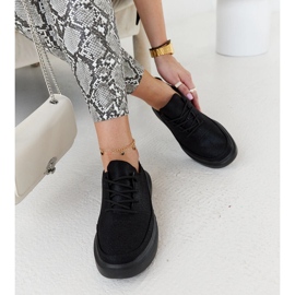 Lori black platform sneakers 1