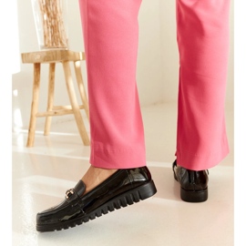 Black patent Prussia moccasins 1