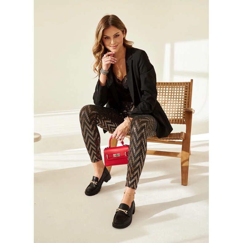 Black high heel Sherie loafers 1