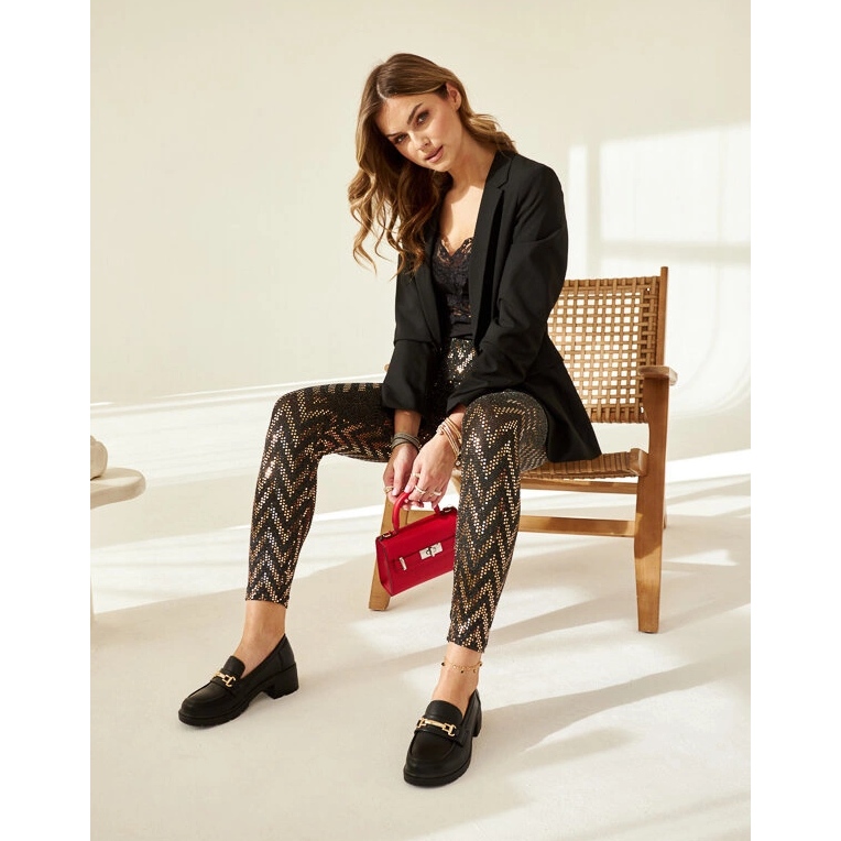 Black high heel Sherie loafers 2