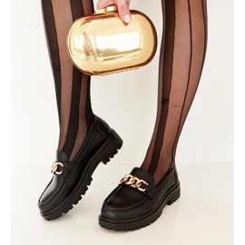 Black loafers on Elenor 1
