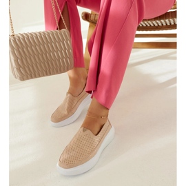Marcie's gold brogues golden 1