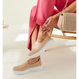 Marcie's gold brogues golden 2