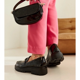 Black patent Teri moccasins 2