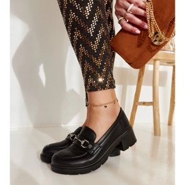 Black eco-leather Grisel moccasins 2