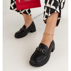 Black eco-leather loafers by Lyyli 1 Black eco-leather loafers by Lyyli 1