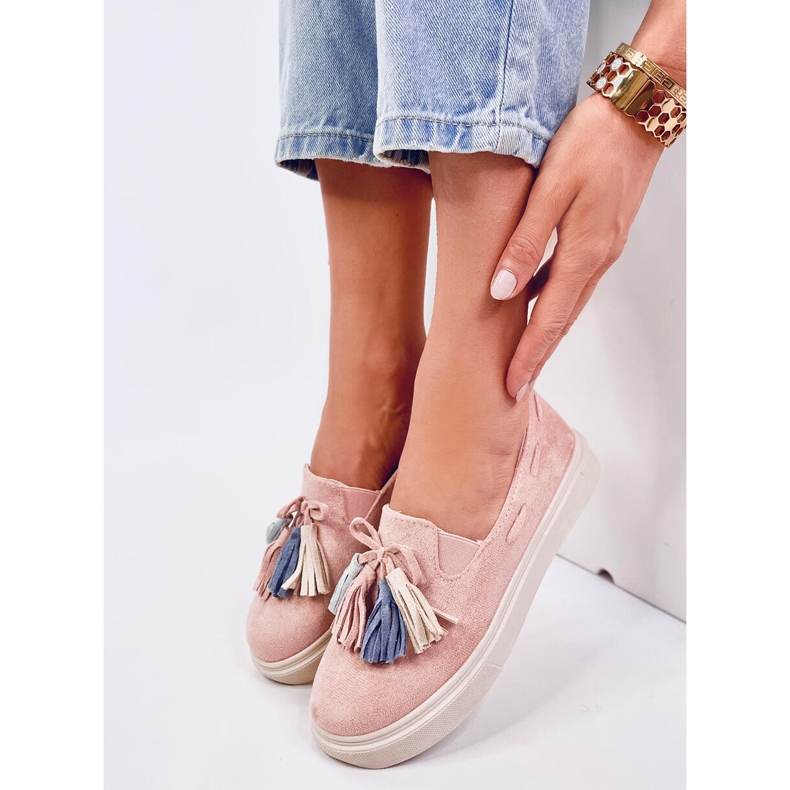 Krauss Pink tassel loafers 1