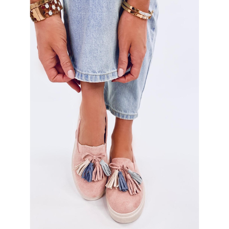 Krauss Pink tassel loafers 2