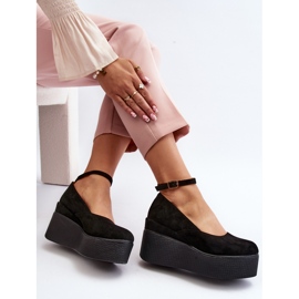Women's Black Malla Espadrilles on a Wedge 1