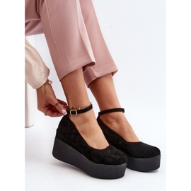 Women's Black Malla Espadrilles on a Wedge 2