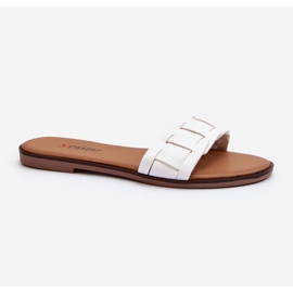 Women's Classic Flat Flip Flops White Namrita 2