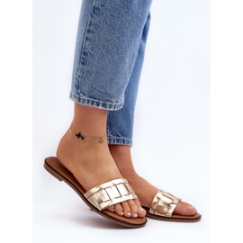 Women's Classic Gold Namrita Flat Flip-Flops golden 2 Women's Classic Gold Namrita Flat Flip-Flops golden 2